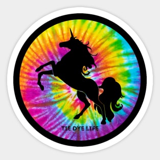 Unicorn Tie Dye Life Sticker